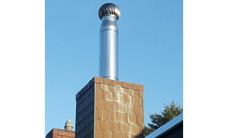 Edelstahlschornstein: die Verlängerung - Edelstahlschornstein: die Verlängerung des gemauerten Kamins