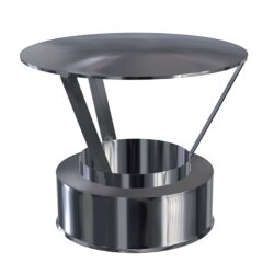 Doppelwandige Schornsteinverlängerung 0,6 mm 1,0 m DW 200 eckiger Einschub (Sonderanfertigung)