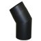 Ofenrohr Winkel Senotherm DN 150 30° ohne Reinigungsöffnung schwarz metallic