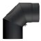 Ofenrohr Winkel Senotherm DN 150 30° ohne Reinigungsöffnung schwarz metallic