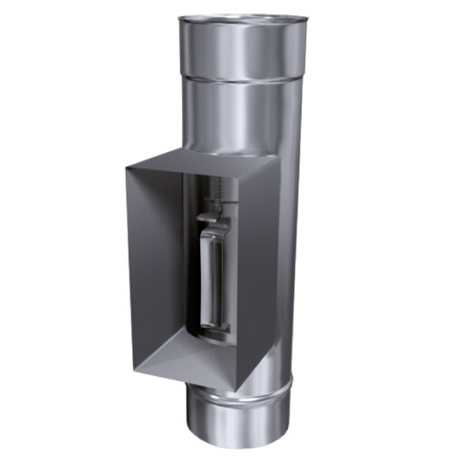Schornsteinsanierung Pr&uuml;f&ouml;ffnung 0,8 mm DN 160 mit Klappe