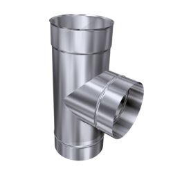 Schornsteinsanierung T-Stück 0,8 mm DN 113 90°