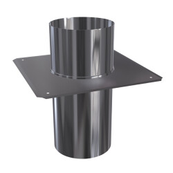 Schornsteinsanierung Schachtabdeckung 0,5 mm DN 130 lang