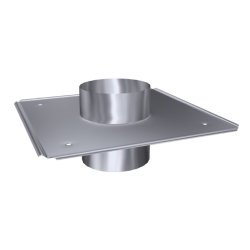 Schornsteinsanierung Schachtabdeckung 0,8 mm DN 130 kurz