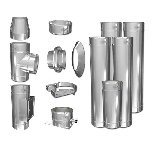 Schornstein Bausatz  Goldfire Basic Plus DW 180 6,7 m