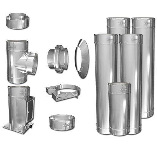 Schornstein Bausatz Goldfire Basic DW 180 3,2 m