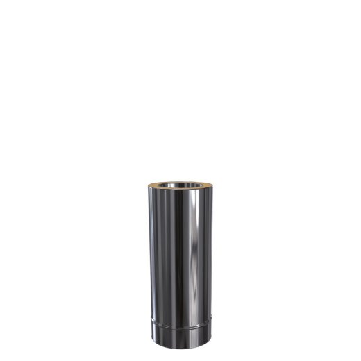 Edelstahlkamin L&auml;ngenelement k&uuml;rzbar Silverfire Basic 500 mm DW 150