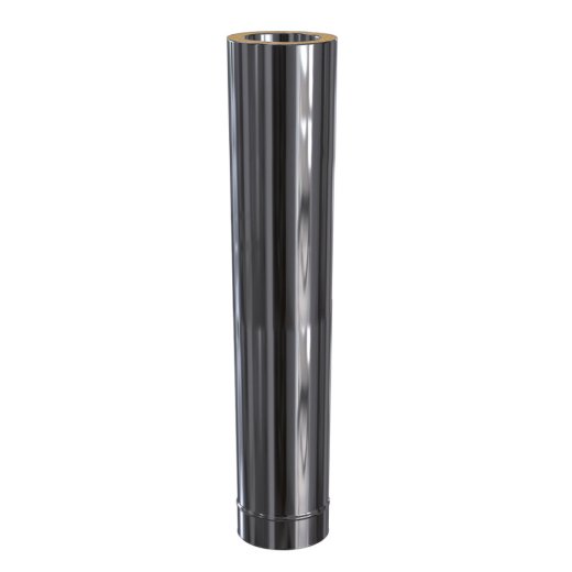 Edelstahlkamin L&auml;ngenelement k&uuml;rzbar Goldfire Basic 1000 mm DW 200