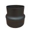 Ofenrohr Reduzierung 180 / 150 schwarz Metallic