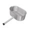 Schornsteinsanierung Kondensatschale Oval breit 130 mm 1,0 mm 190 mm