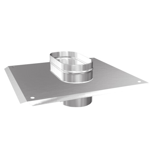 Schornsteinsanierung Schachtabdeckung Oval 0,5 mm 130 mm 230 mm