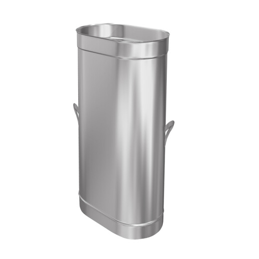 Schornsteinsanierung L&auml;ngenelement mit Abla&szlig;schlaufe Oval 0,5 mm 130 mm 230 mm