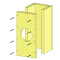 Brandschutzschacht Anschlusselement 3-Seitig F90 180 x 180 mm