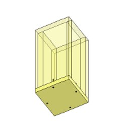 Brandschutzschacht Endboden F90 220 x 220 mm