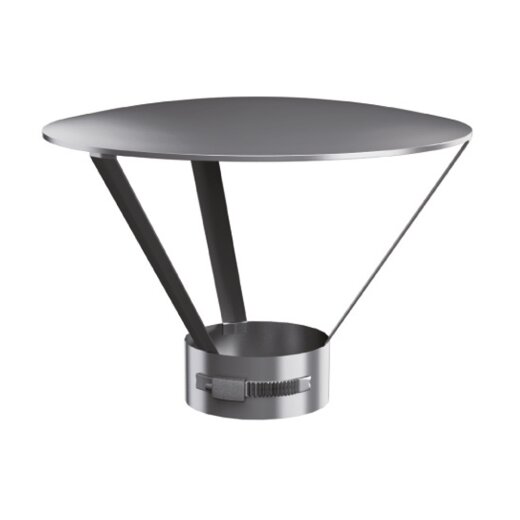 Schornsteinsanierung Regenhut mit Schlauchschelle DN 160