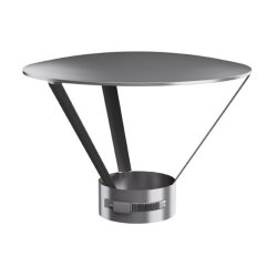 Schornsteinsanierung Regenhut mit Schlauchschelle DN 160