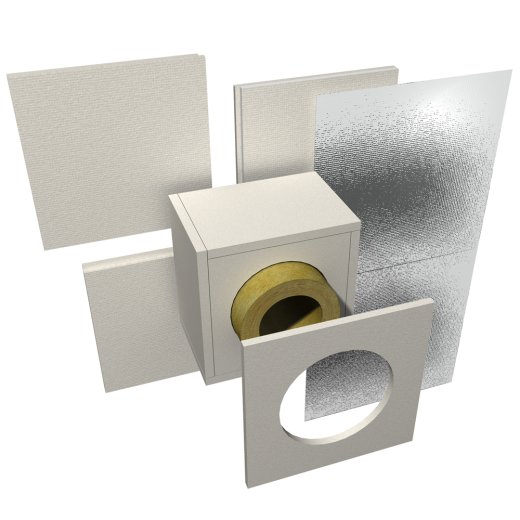 Brandschutz Wand-/Deckendurchf&uuml;hrung Raab Schornstein DW 130 120 mm
