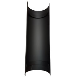 Ofenrohr Hitzeschutzschild für gerades Rohr 465 mm DN 120 schwarz metallic