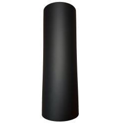 Ofenrohr Hitzeschutzschild für gerades Rohr 465 mm DN 120 schwarz metallic