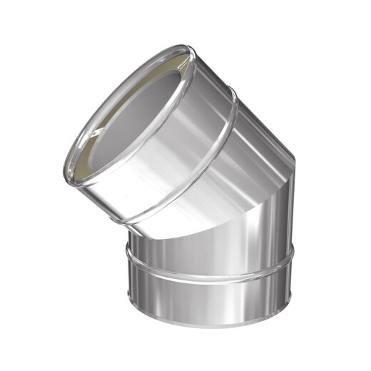 Edelstahlschornstein Winkel Goldfire Basic Plus  45&deg; DW 200