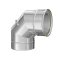Edelstahlschornstein Winkel Goldfire Basic Plus  90&deg; DW 130
