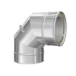 Edelstahlschornstein Winkel Goldfire Basic Plus  90°...