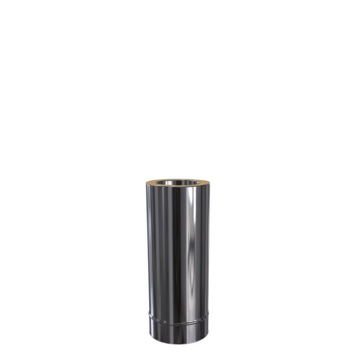 Edelstahlkamin L&auml;ngenelement k&uuml;rzbar Goldfire Basic Plus 500 mm DW 120