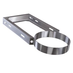 Edelstahlschornstein Wandhalter verstellbar - 330 mm DW 80