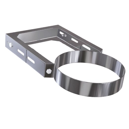 Edelstahlschornstein Wandhalter verstellbar - 160 mm DW 113