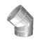 Edelstahlschornstein Winkel Goldfire Basic 45° DW 113